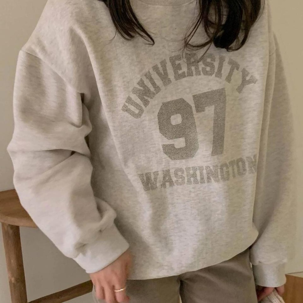 GRAY UNIVERSITY WASHINGTON SWEATSHIRT